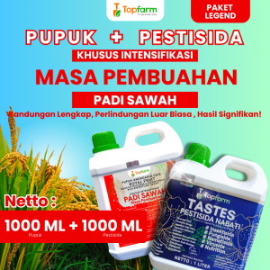 Pupuk Topfarm / Pupuk Sawah Masa Pembuahan / Pupuk Khusus Pelebat Buah Padi / Pupuk Pembuahan Padi  / Obat Hama Tanaman Padi / Obat Pembasmi Hama Padi / Obat Wereng Dan Sundep Padi