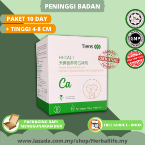 UBAT TINGGI BADAN CALSIUM TIENS supplement peninggi badan herbal alami original susu cepat tinggi grow up height up increase booster bone tingkatkan hormon pertumbuhan tulang anda trusted lulus kkm viral malaysia "SET 10 day"