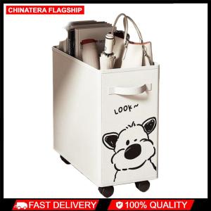 Office desk storage rack storage basket Work place bag with wheeled trolley dormitory schoolbag mobile storage rack