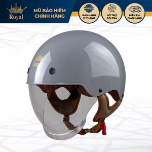 [HN] Mũ bảo hiểm xe máy 1/2 Royal M239 có kính âm màu trà nhiều size dành cho nam nữ Mũ Chính Hãng