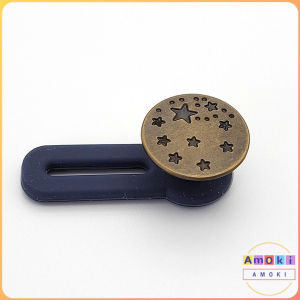Metal Button Extender for Jeans Vintage Style Adjustable Waist Buckles  Detachable Extended Button