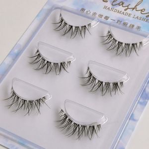 KEYOOL Natural Look False Eyelashes Japanese Cosplay 3D Effect Faux Mink Lashes  Long Air Cat Eye Eyelashes for Women