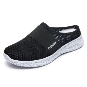 Free Shipping WomenS Shoes Casual Shoes Breathable Knit Flat Shoes Closed-Toe Slip-On Shoes Solid-Color Versatile Flats