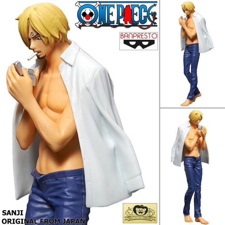 Figure ฟกเกอร งานแท 100 แมวทอง Banpresto จาก One Piece วนพซ เตมพกดสลดจอมลย วนพช The