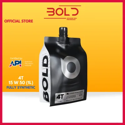 BOLD 4T 15w50 1L / 1.2L Fully Synthetic MA2 / SN Motorcycle Engine Oil Motor 15w-50 ( LC135 Y15 16
