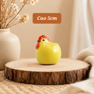 Trang trí sân vườn - Vịt nhí vàng đang ngồi cao 5cm - VITNHIVANGNGOI1