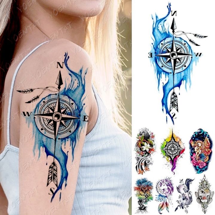 3d Blue Feather Luminous Tattoos Stars Wings Butterfly Cute Transfer  Waterproof Temporary Tattoo Sticker Men Women Glowing Tatto - Temporary  Tattoos - AliExpress
