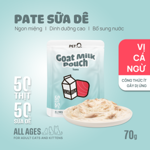 Pate sữa dê cho mèo PetQ gói 70g