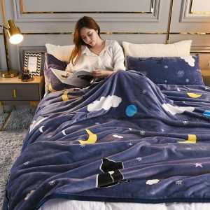Selimut Bulu Halus Ukuran 180x200 Motif Kucing Dewasa Terlaris Murah Berkualitas