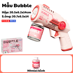 Đồ chơi thổi bong bóng xà phòng tự động cho bé đồ chơi bắn bong bóng xà phòng kiểu dáng dễ thương đồ chơi ngoài trời cho trẻ em