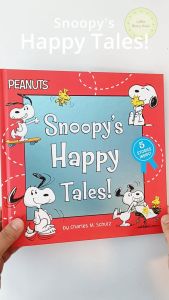 Age 3-7 - Peanuts Snoopys Happy Tales! 5 Stories Inside the Book - Children Story Learning Bedtime Story birthday gift