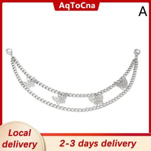 [COD] AqToCna Ship within 24 hours Multi-layer Metal Chain strap DIY Personality Butterfly Heart Star Pendant Shoulder Bag Chain Straps