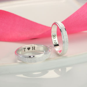 Nhẫn cặp bạn thân nam khắc tên ND0441 - Trang Sức TNJ