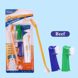 Pet Toothbrush Set w/ Toothpaste Dog Cat Cats Teeth Oral Care