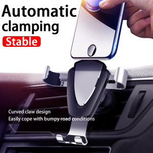 ที่วางโทรศัพท์ในรถโลหะถ่วงแบบตั้งได้ช่องแอร์ล็อกอัตโนมัติที่ยึดโทรศัพท์ในรถคลิปหนีบลายรถการหมุน ° 360 - ความสะดวกในการใช้งาน, ป้องกันการระเหย, ความคงทน, ดีไซน์ทันสมัย, สีหลากหลาย, ขนาดพับเก็บง่าย