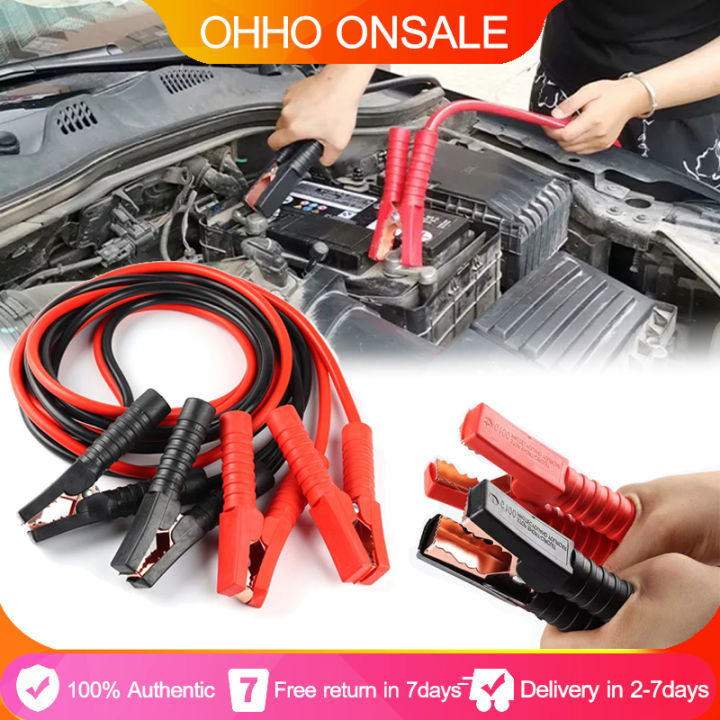 🔝Original+24hours delivery 4M 2000AMP Car Battery Jump Cable Booster