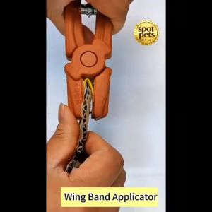 Numbered Poultry Wing Tags with Applicator for Farm Poultry ID Management Wing Bands Wingband