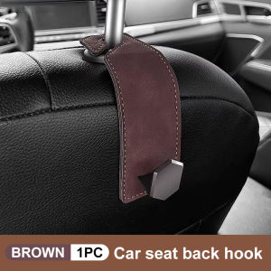 SEAMETAL Car Seat Headrest Hook Suede Metal Car Storage Hanger Hook Car Seat Back Hanging Holder Organizer Accessories