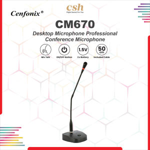 Cenfonix CM670 Professional Conference Desktop Microphone Table Desktop GooseNeck Microphone