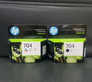 หมึก HP 704 ดำ HP 704 ตลับสี ของแท้