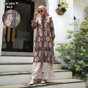 NMR Setelan Celana Kulot Tunik Italy Silk Vol 1816-4