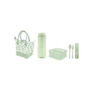 TECHNOPLATS Lungo Up Soft Lunch Kit / Lunch Box Set Dengan tas