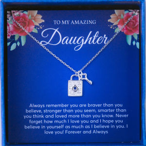 Dây Chuyền Bạc Tặng Con Gái Duy Hiển S925 Hình Chìa Khóa Key Lock Xinh Đẹp Ý Nghĩa Sang Chảnh