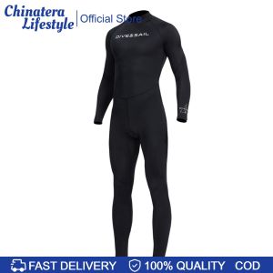 Men Diving Protection Clothes Long Sleeve Sunscreen Snorkeling Surfing Swimsuit Warm with Zipper Anti-scratch Breathable Water Sports Equipment