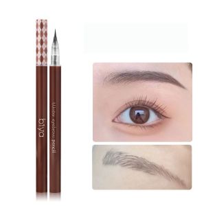 BAIXL Brown Gray 0.01MM Women Eyeliner Pen Eye Cosmetic Lying Silkworm Pen Makeup Tool Eyebrow Pen Liquid Eyebrow Pencil Tattoo Pencil