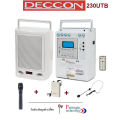 Deccon PWS-230UTB เครื่องขยายเสียงไร้สายแบบหิ้ว ลำโพงบลูทูธขนาด 6.5" รองรับ Mic/FM/SD/USB/Remote รับประกันศูนย์ไทย 1 ปี (แบตเตอรี่ 3 เดือน). 