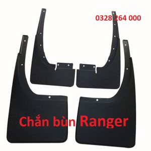 Bộ 4 chắn bùn cho xe Ford Ranger 2012-2024 - Hàng cao cấp ( Hàng Thái )