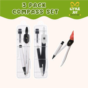 [SG Seller] 3 Packs Basic Metal Math Compass for Geometry Set