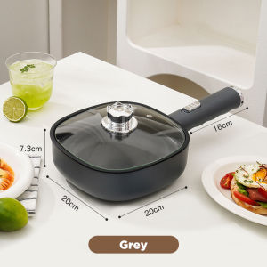 Dreepor 600W Multifunctional Electric Grill Pan Electric Frying Cooker Easy To Clean Non-Stick Pan