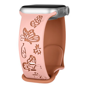 Women Smartwatch Series 10 Strap 42mm 46mm 41mm 45mm 44mm 38mm lWatch Ultra 2 49mm Series 9 8 7 6 5 4 3 2 1 Cute Two-Tone Silicone Band