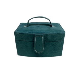 OEUVR Spacious Single Layer Faux Suede Jewelry Storage Box Dustproof Fashionable Portable Travel Organizer Box Simple Luxury Jewelry Display Case for Earrings And Necklaces