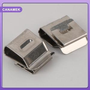 【CANAMEK】 10PCS Solar Panel Cable Clips Stainless Steel PV Wire Clip Locking Clamps For 4 Square 2-Wire Cable Wiring Accessories