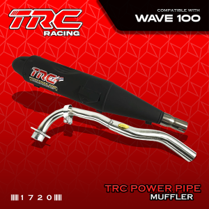 TRC Racing Stock Power Pipe Wave 100 Muffler Exhaust with Removable Silencer 1720