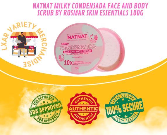 Natnat Milky Condensada Face and Body Scrub by Rosmar Skin