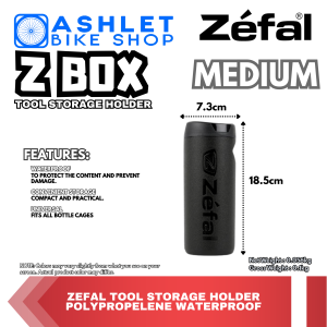ZEFAL Z BOX TOOL CAN STORAGE / HOLDER ( Small / Medium / Large ) - ASHLET BIKE SHOP