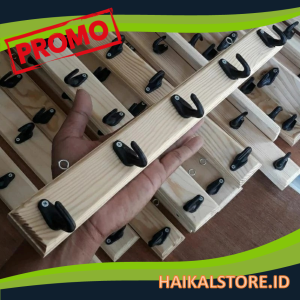 terlaris bayar ditempat kapstok kayu dinding gantungan baju tas aksesoris murah bisa cod