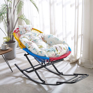 Rocking Chair Home Rocking Chair Lazy Rainbow Rocking Chair Nap Recliner Balcony Chair Leisure Chair Childrens Cane Chair Leisure Chair