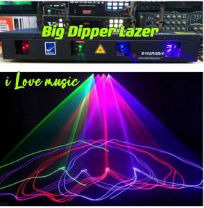 Big Dipper B102RGB/4 RGB Laser DJ Lights Dmx Multi Color RGB Lazer High Bright 4 Head Dj Laser Red Blue Green Pink Disco
