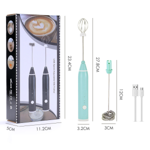 Automatic Beaters Multipurpose 3 Gear Adjustable USB Rechargeable Electric Milk Frother For Coffee shop Eggs Stiring Kitchen ToolsStainless Steel Balloon Wire Whisk Egg Beater Mixer Baking Utensil Cream Mixer-