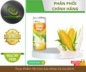 THÙNG 24 LON - CG FOOD Sữa Bắp Lon Cao 245 ml