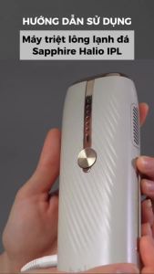 Máy Triệt Lông Lạnh Sapphire Halio InfinityGlow Advanced IPL Sapphire Cooling Hair Removal Device
