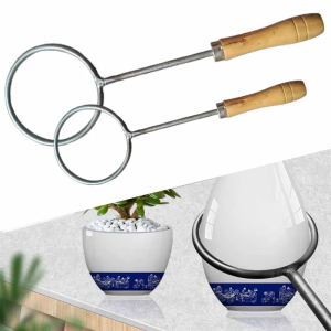 2PCS Stainless Steel Scalding Bottle Iron Ring Wine Burning Bottle Ring Glass Bottle Cutting Tool