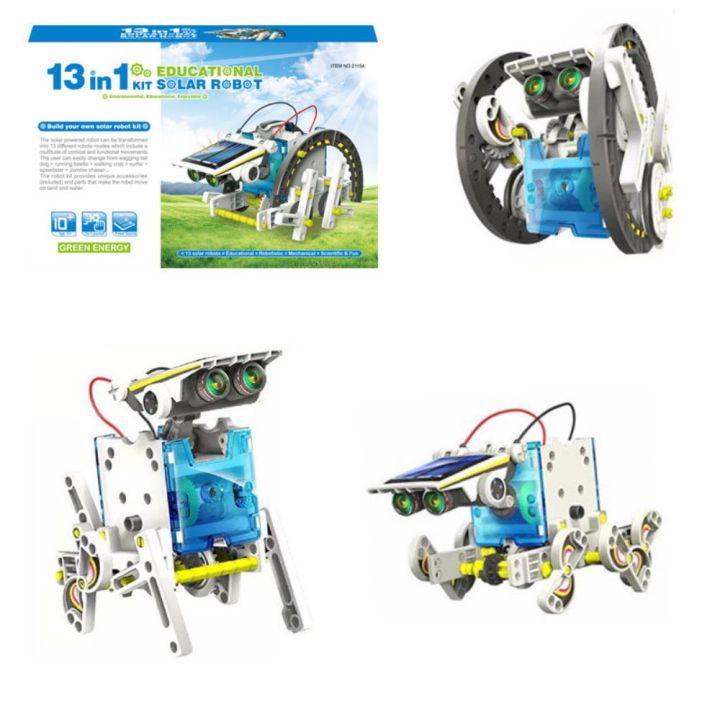 13-in-1 Education Solar Robot Toys 261Pieces DIY Building