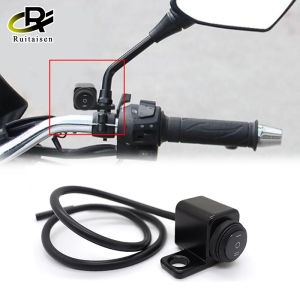 Aluminum Alloy Motorcycle Handlebar Headlight Switch Three-position Waterproof Switch 12V Fog Spotlight Mirror Mount Switches