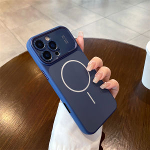 Metal Brushed Armour Wireless Charging Phone Case For iPhone 17 16 15 14 Pro Max Full Camera Protection Hard PC Cover
