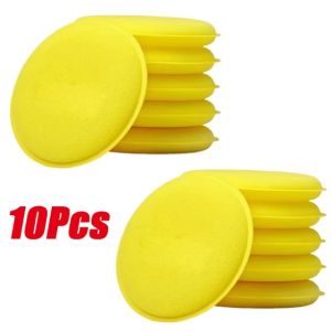 【Pphha】10Pcs Round Car Wash Sponge Waxing Polish Foam Applicator High Density Soft Circular Cleaning Pad Auto Detailing Tool